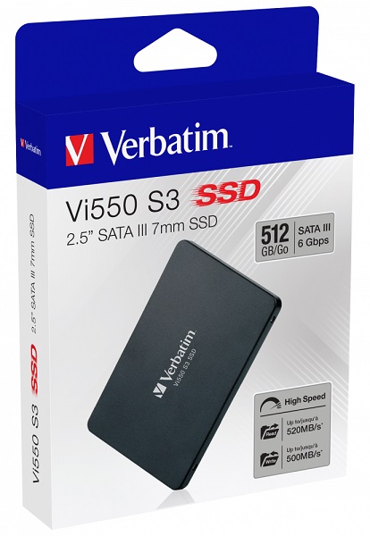 Verbatim internal SSD VI550 S3 512GB 2.5" SATA 3 49352