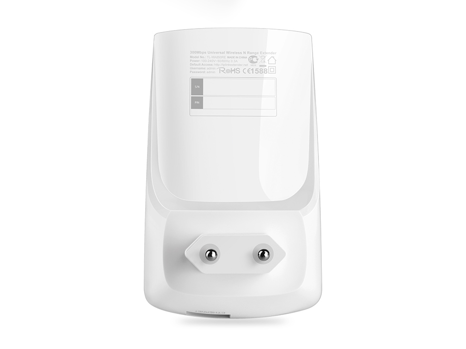 Tp-Link Range Extender Wi-Fi N 300Mbps White TL-WA850RE