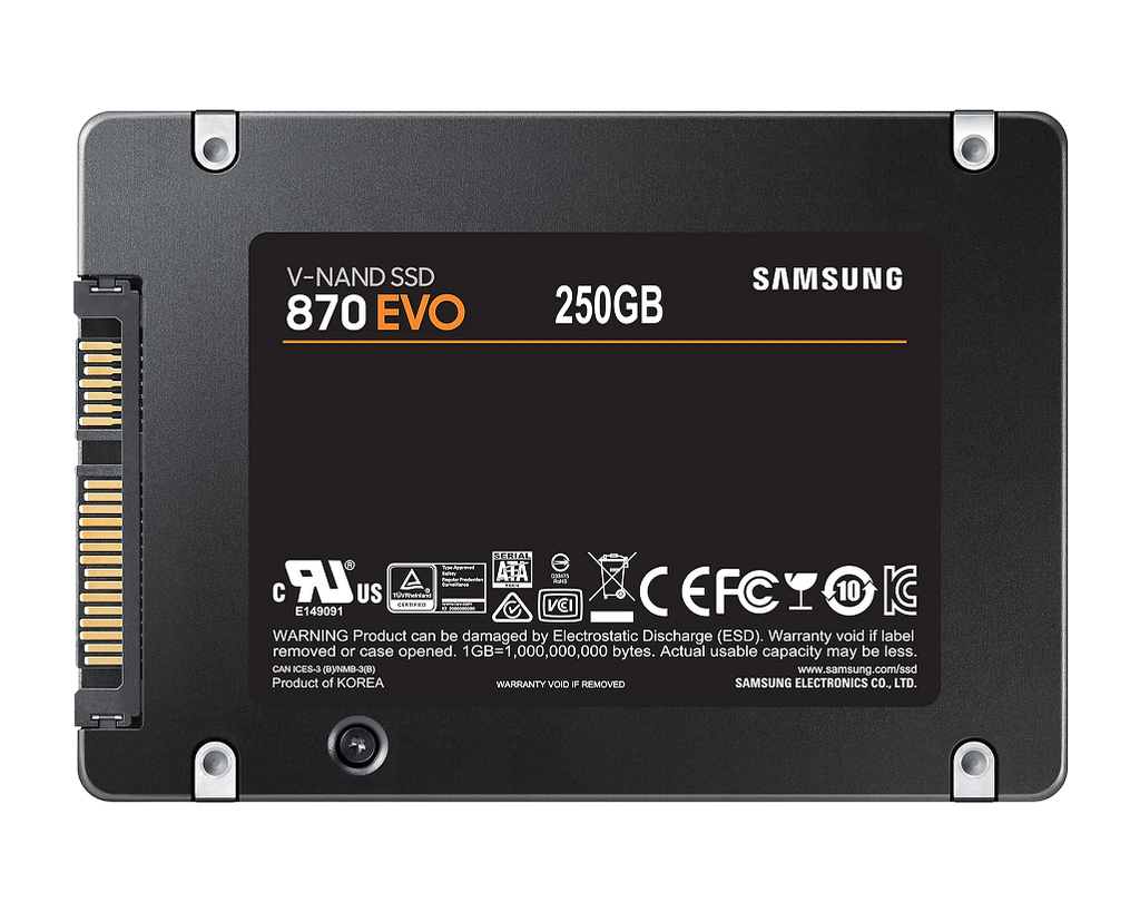 Samsung SSD 250GB 870 EVO Sata 6G MZ-77E250B/EU