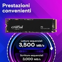 Crucial SSD P3 500GB M.2 NVMe PCle 2280 CT500P3SSD8