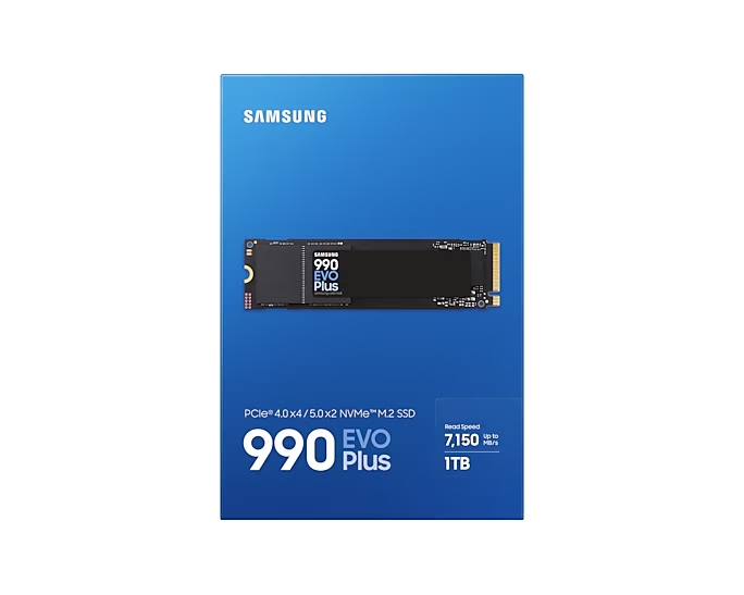 Samsung SSD 1TB M.2 NVMe 990 EVO Plus PCIe 3.0 MZ-V9S1T0BW