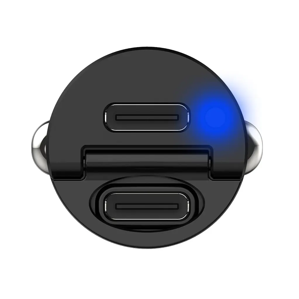 Celly Caricabatterie per Auto 2 Porte (2 USB) 30W Black CCMINI2USBCBK.webp
