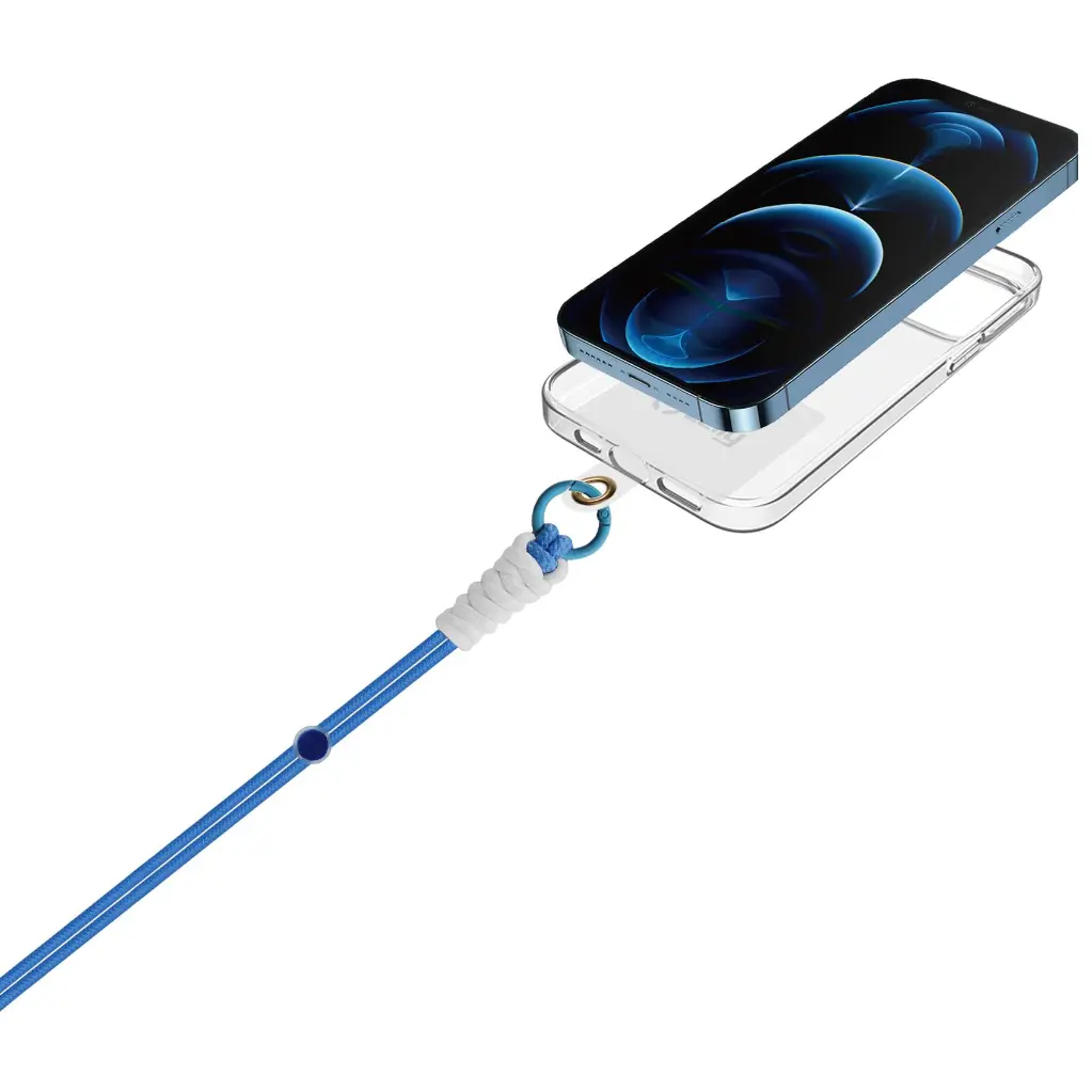 Celly Laccio Da Collo In Nylon Con Badge 1,2 (m) Light Blue LACETNYLLB.webp