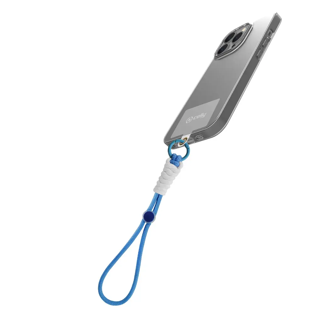 Celly Laccio Da Collo In Nylon Con Badge 1,2 (m) Light Blue LACETNYLLB.webp