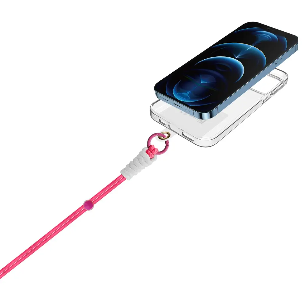 Celly Laccio Da Collo In Nylon Con Badge 1,2 (m) Pink Fluo LACETNYLPKF.webp