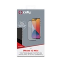 Pellicola vetro Celly iPhone 12 Mini full glass FULLGLASS1003BK