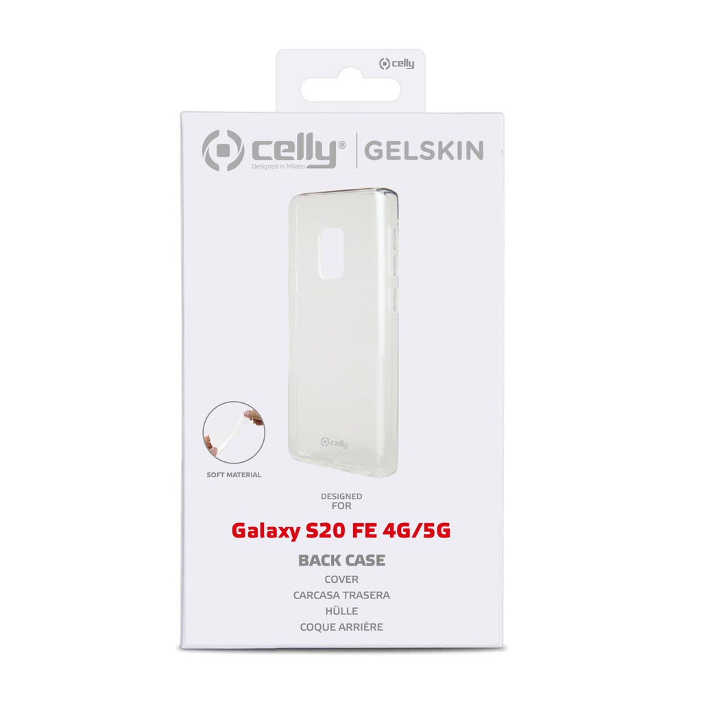 Custodia Celly Samsung S20 FE cover tpu trasparente GELSKIN932
