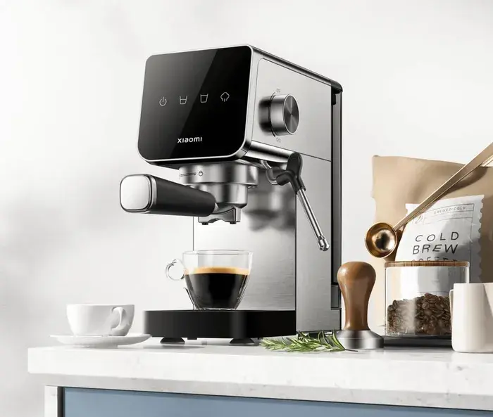 Xiaomi Macchina da Caffè Semi-Automatica Silver Black BHR9798EU.webp