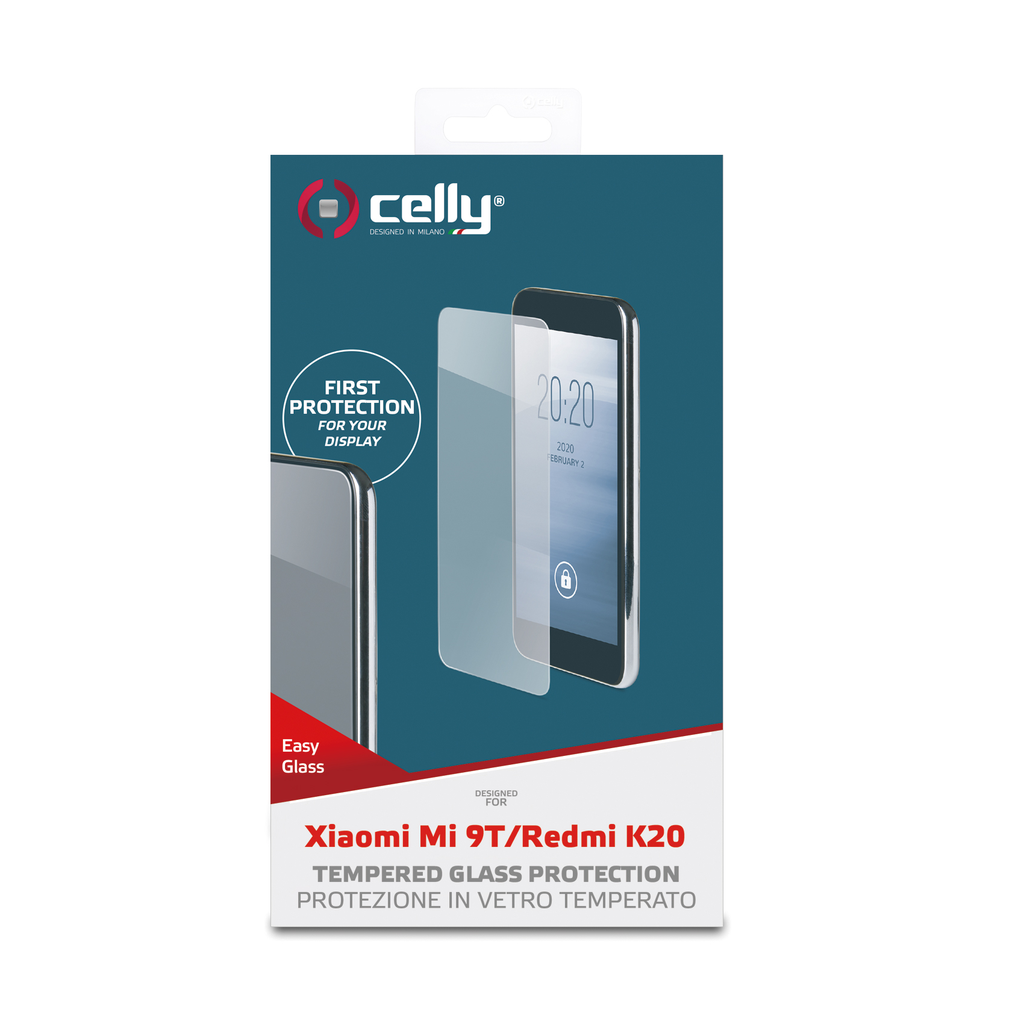 Pellicola vetro Celly Xiaomi Mi 9T Mi 9T Pro Redmi K20 easy glass EASY876