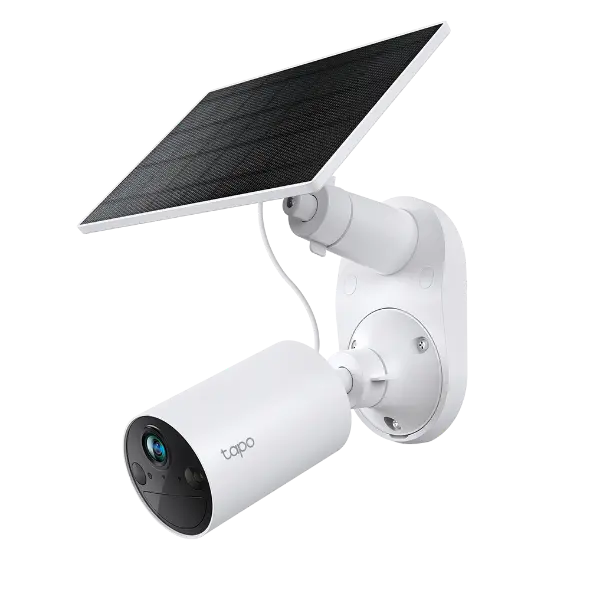 Tapo Smart Camera TC82KIT Outdoor Indoor 2K Con Pannello Solare White .webp