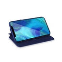 Custodia Celly iPhone Xr wallet case blue PRESTIGE998BL
