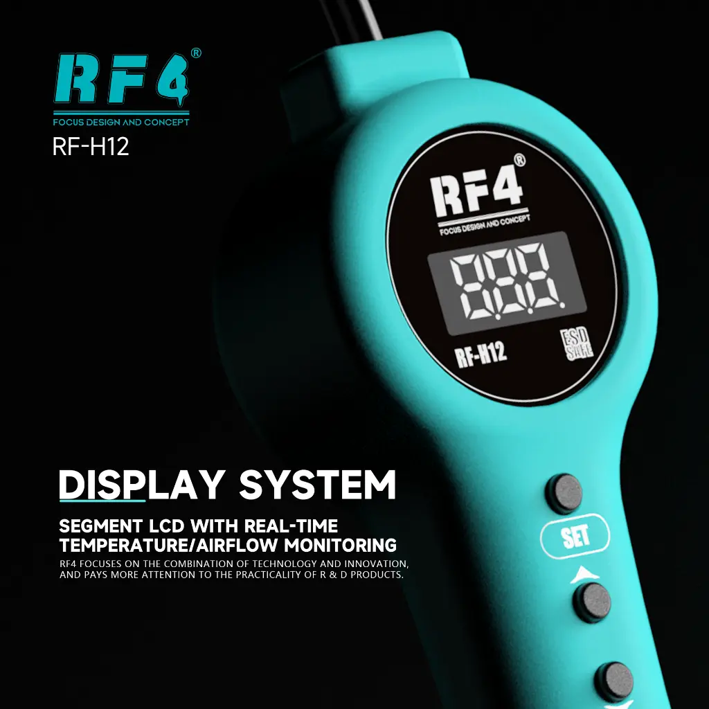 RF4 Pistola ad Aria Calda Intelligente 800W (RF-H12).webp