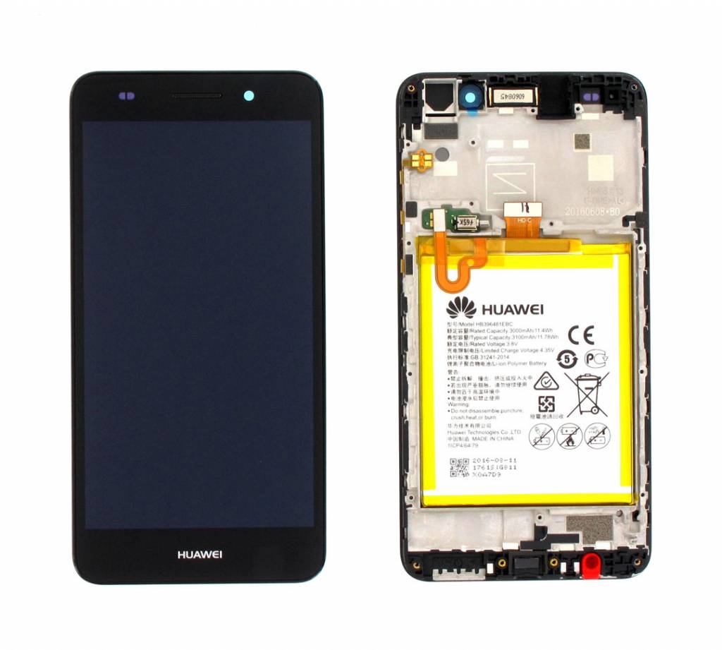 Display Lcd Huawei Y6II CAM-L21 black con batteria 02350XME 02350VUG