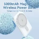 Vention Power Bank 5000mAh 20W MagSafe Magnetic Wireless con Display Pink (FHSP0).webp