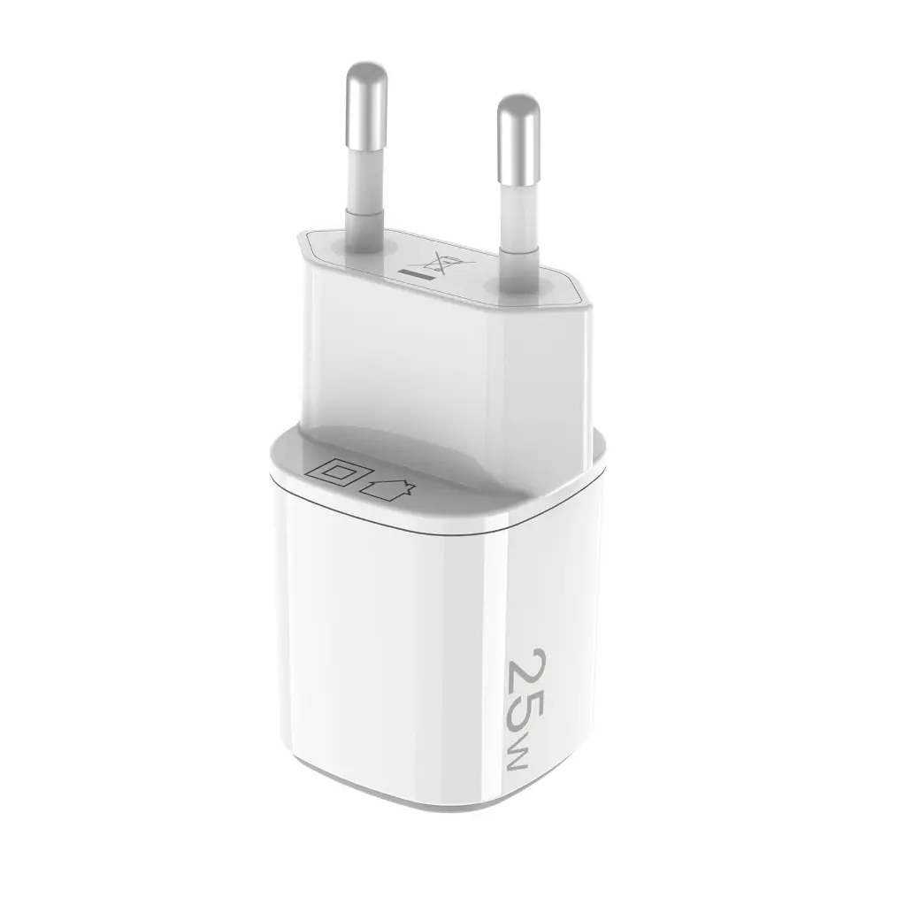 Celly Caricabatterie 25W 2 Porte (USB + USB-C) GaN White UPTC1USB1USBC25.webp