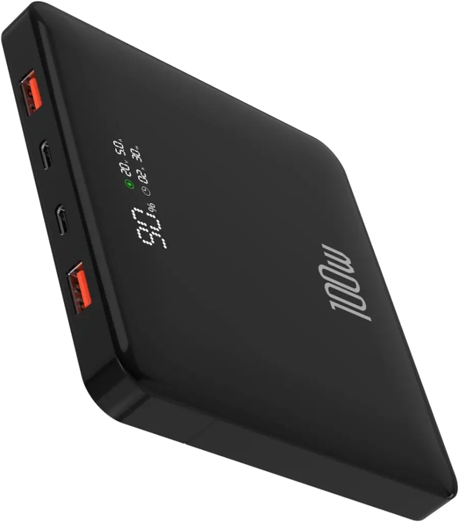 Nilox Power Bank 20000mAh 100W Silm Black NXPW100WSLIM.webp