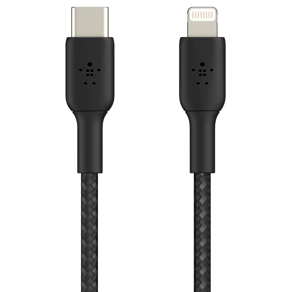 Belkin Cavo Dati Type-C to Lightning 1m In Nylon Black (MFI) CAA004BT1MBK.webp