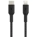 Belkin Cavo Dati Type-C to Lightning 1m In Nylon Black (MFI) CAA004BT1MBK.webp