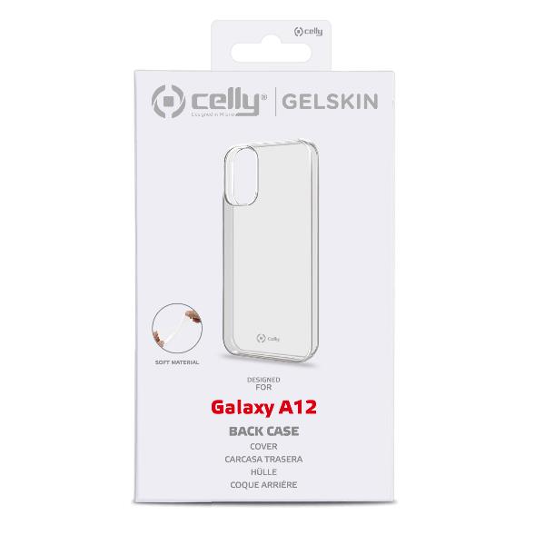 Custodia Celly Samsung A12 cover tpu trasparente GELSKIN945