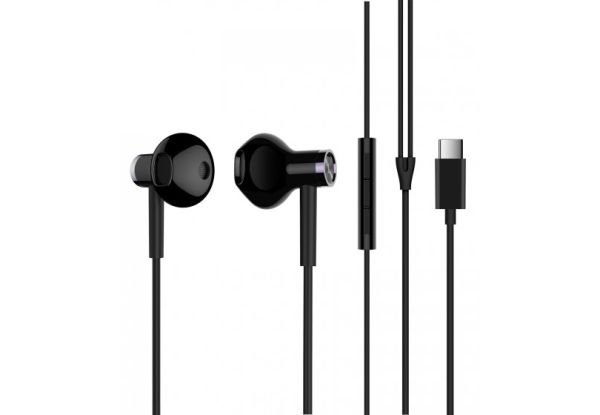 Auricolare Xiaomi Mi dual driver earphones Type-C black ZBW4435TY