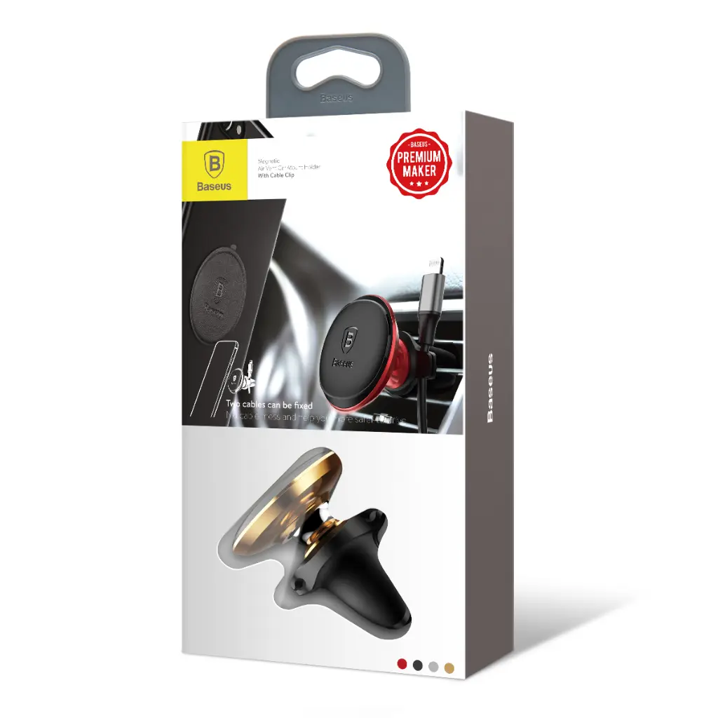 Baseus Supporto per Auto Con Clip Per Cavo Gold Rose C40141201G13-00webp