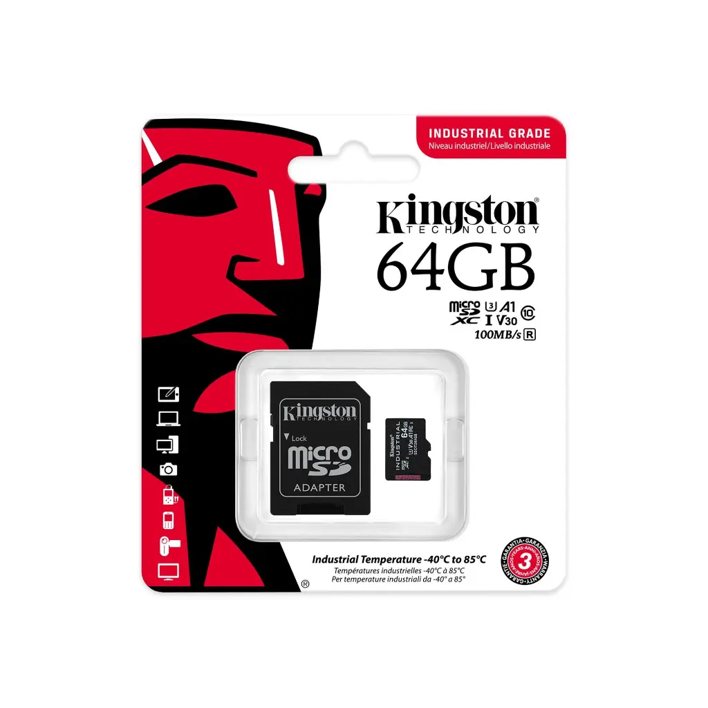 Kingston Micro SD 64GB Industrial SDCIT2/64GB.webp