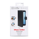 Custodia Celly iPhone 12 Mini wallet case black WALLY1003