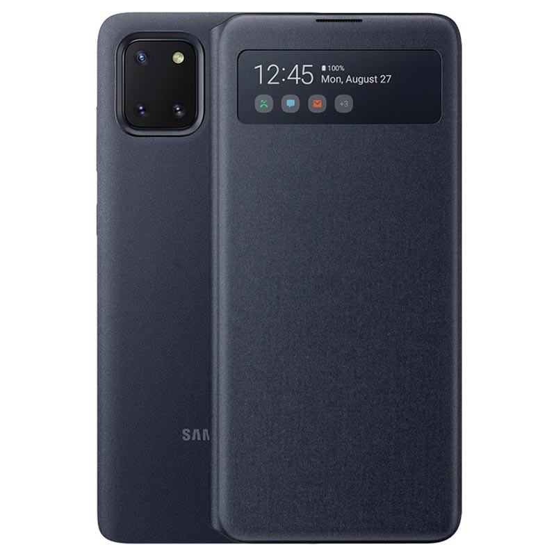 Custodia Samsung Note 10 Lite S-view cover black EF-EN770PBEGEU