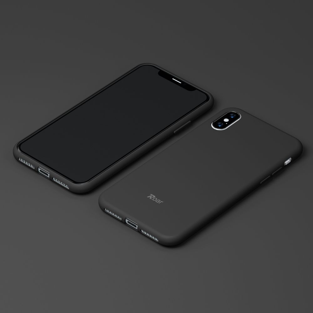 Custodia Roar iPhone X iPhone Xs jelly case black