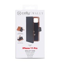 Custodia Celly iPhone 11 Pro wallet case black WALLY1000
