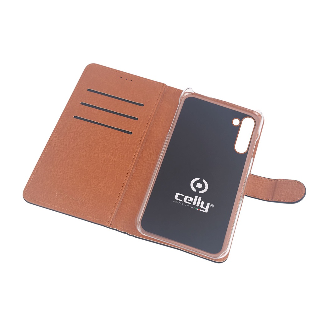 Custodia Celly Samsung Note 10 wallet case black WALLY874