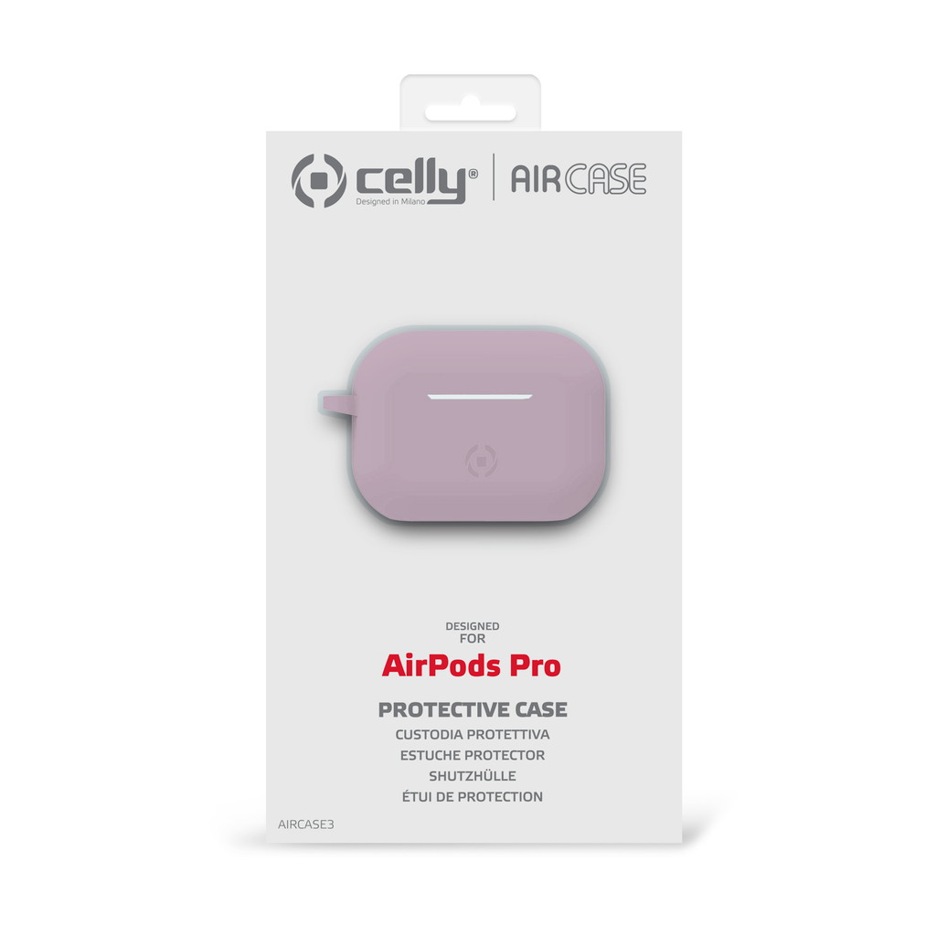 Custodia Celly per Apple AirPods Pro pink con archetti sportivi AIRCASE3PK