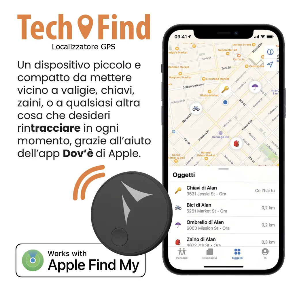 Techmade Tag Tracker Tech Find Black TM-BL005S.webp