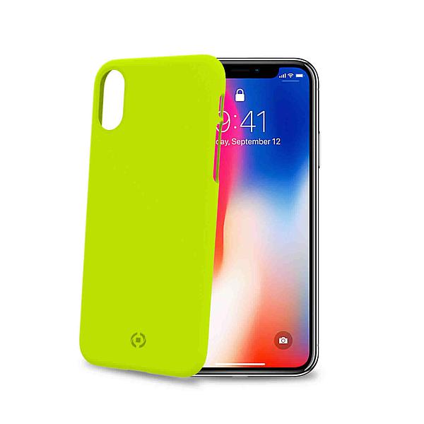 Custodia Celly iPhone X, iPhone Xs cover shock yellow SHOCK900YL