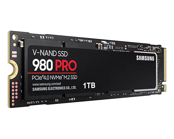 Samsung SSD 1TB M.2 NVMe 980 Pro PCle 4.0 MZ-V8P1T0BW.webp