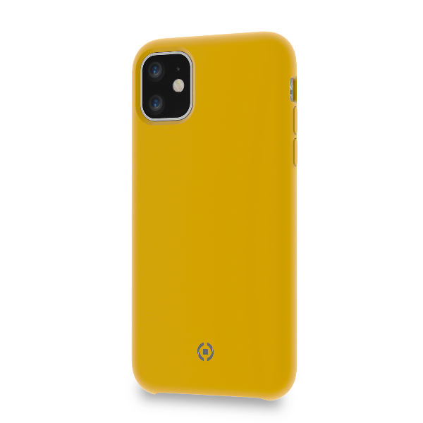 Custodia Celly iPhone 11 cover leaf yellow LEAF1001YL