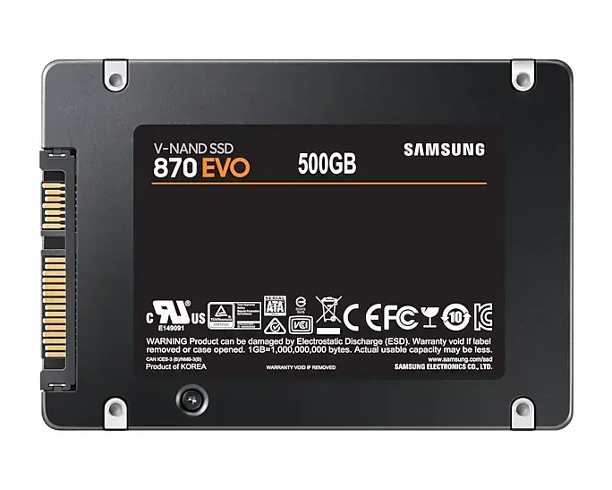 Samsung SSD 500GB 870 EVO Sata 6G MZ-77E500B/EU.webp