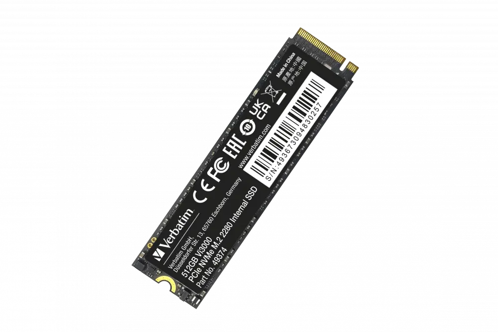 Verbatim SSD 512GB NMVe PCIe M.2 VI3000 49374.webp