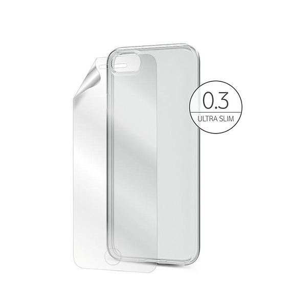 Custodia Vodafone iPhone 7 back cover 0.3mm trasparente con pellicola