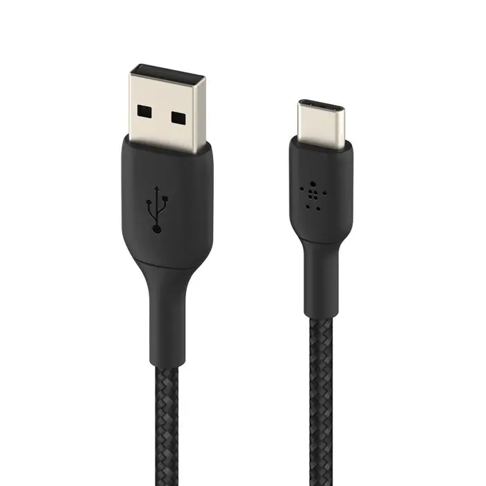 Belkin Cavo Dati Type-C 2m In Nylon Black CAB002BT2MBK.webp