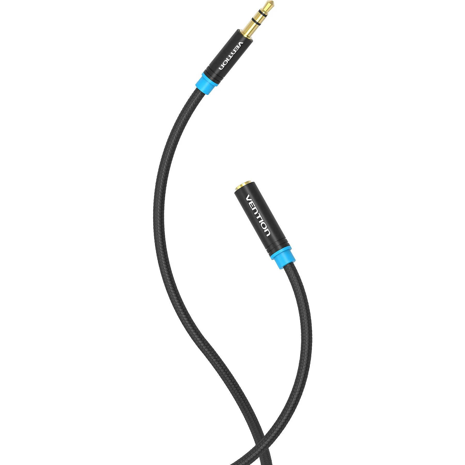 Vention Cavo Dati di Prolunga Jack 3.5mm da Maschio a Femmina (1,5m) Black VAB-B06-B150-M