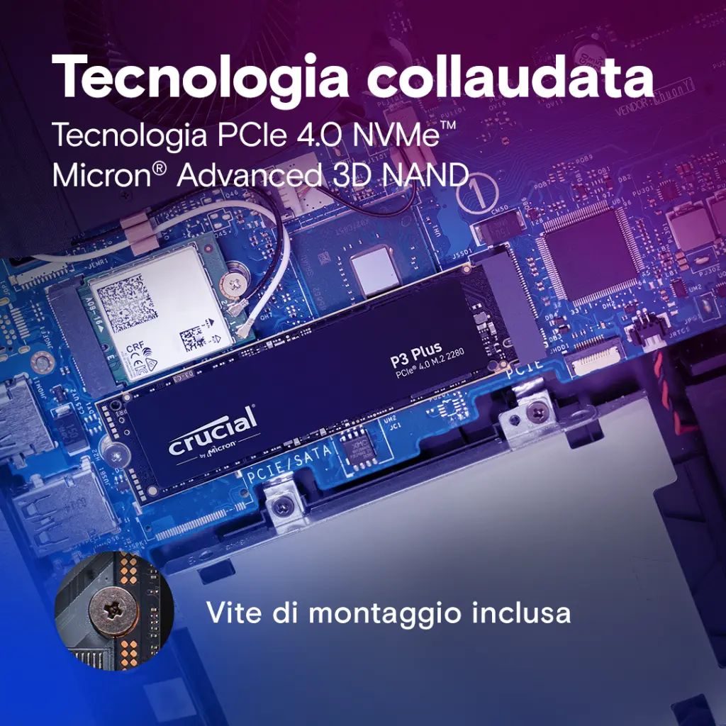 Crucial SSD 1TB M.2 NVMe P3 Plus PCle 4.0 2280 CT1000P3SSD8.webp