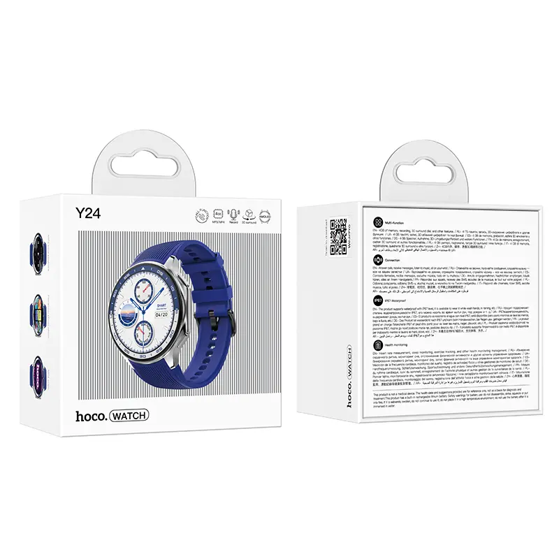 Hoco Smartwatch Con Chiamata Amoled Black Y31.webp