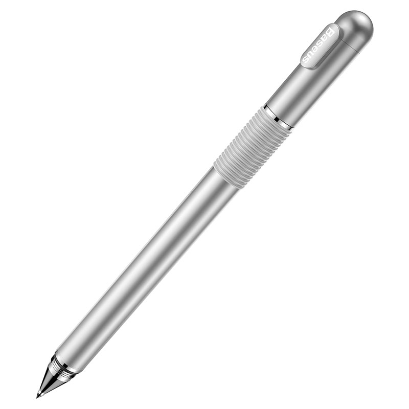 Penna capacitiva 2in1 Baseus golden cudgel ACPCL-0S stylus silver