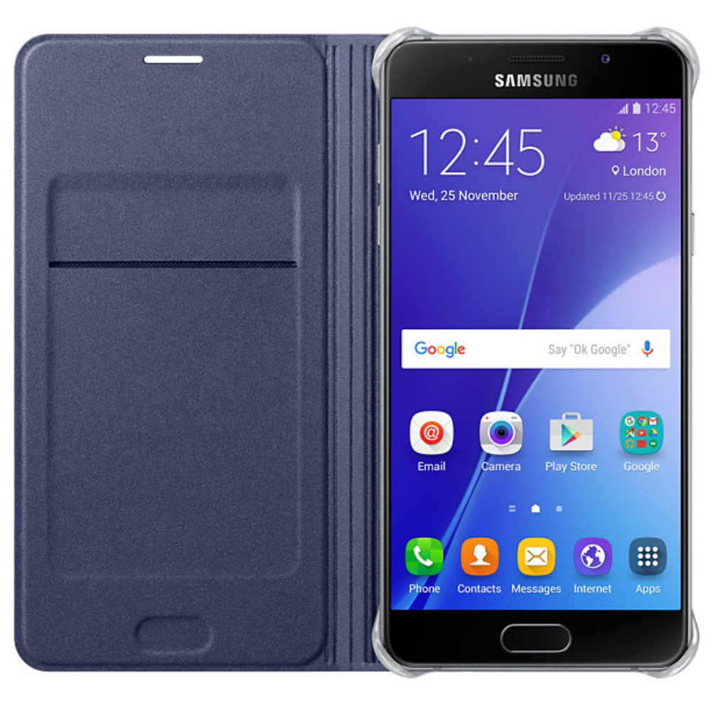 Custodia Samsung A5 2016 Flip wallet blu EF-WA510PBEGWW