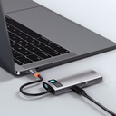 Hub USB-C Baseus 5 in 1 con 3 USB 3.0, 1 HDMI, 1PD CAHUB-CX0G grey