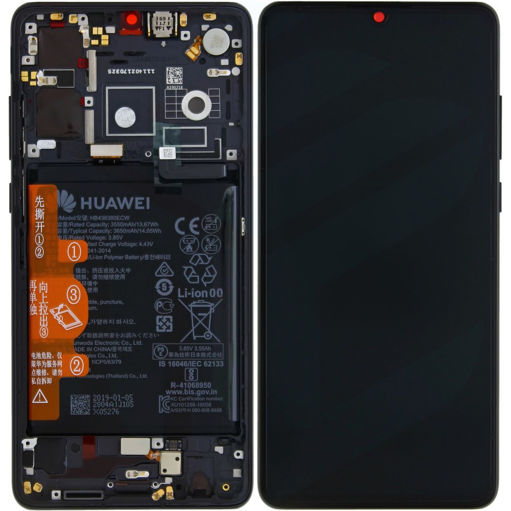 Display Lcd Huawei P30 (New Version) black con batteria 02354HLT