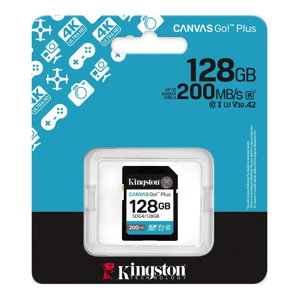 Kingston SD 128GB Canvas Go! Plus SDG4/128GB.webp