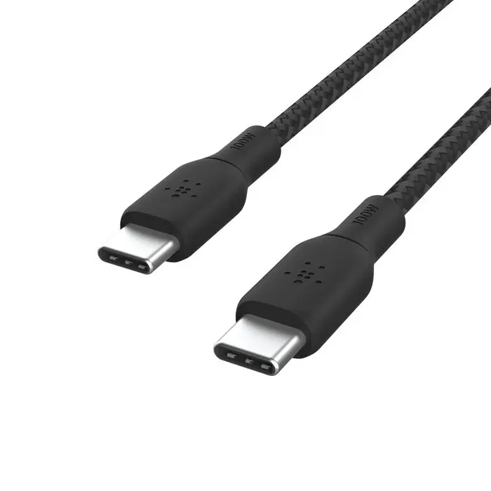 Belkin Cavo Dati Type-C to Type-C 100W 2m In Nylon Black CAB014BT2MBK.webp