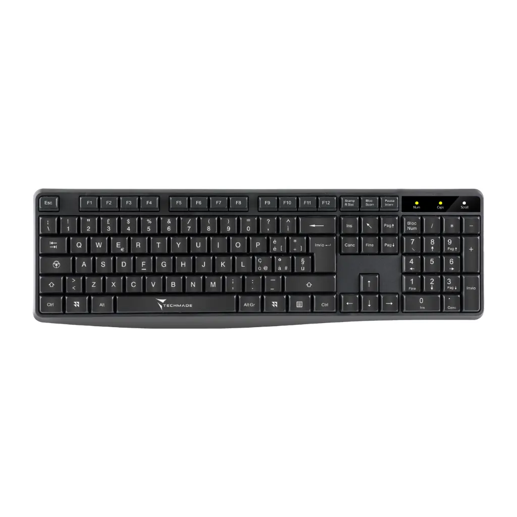 Techmade Kit Mouse e Tastiera Wireless Black TM-KM001.webp